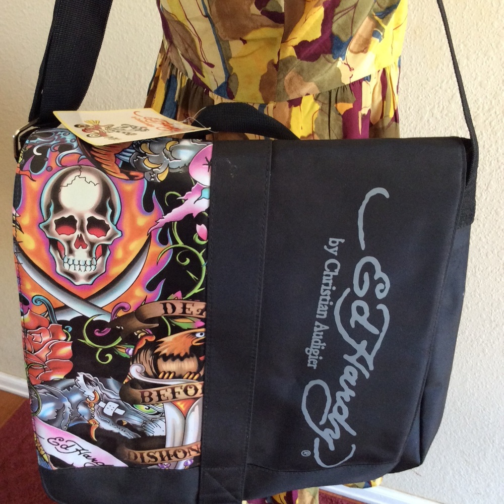 Ed Hardy by Christian Audigier Message/Laptop Bag